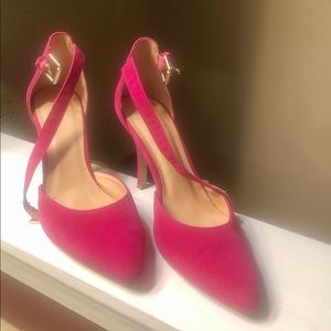 Fuschia color heels